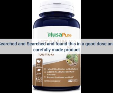 Advanced Vitamin K2 Supplement with MK-7 & MK-4, 200 mcg, 200 Capsules, Vitamin K2 Complex Supp...