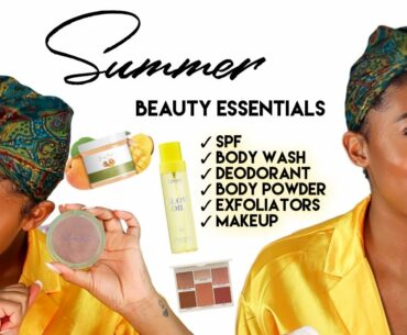 SUMMER BEAUTY ESSENTIALS! | SPF, Body & Foot Care, Hygiene Tips, Makeup + More!