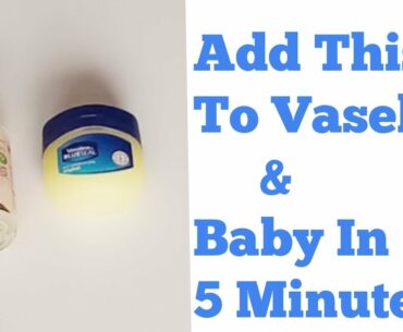 Vaseline And Vitamin E Will Clear Your Skin Overnight