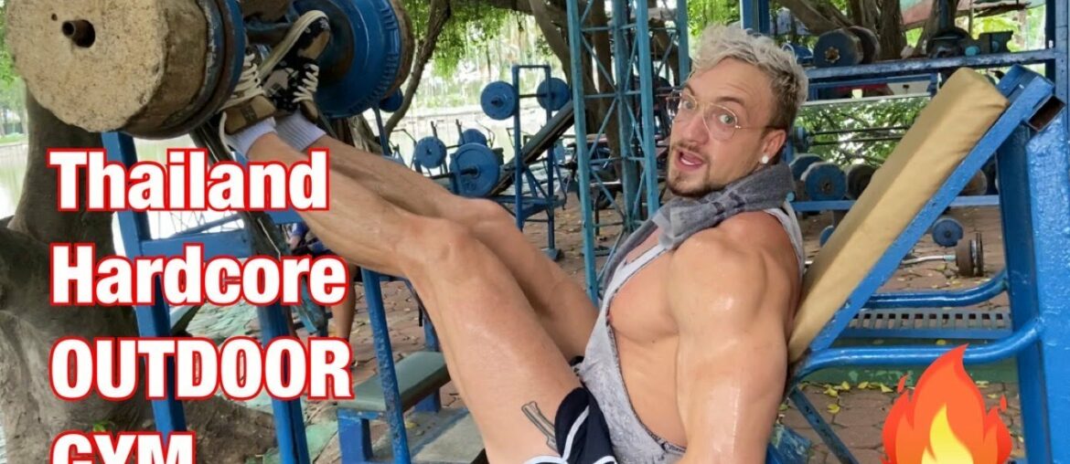 Crazy outdoor gym in Thailand