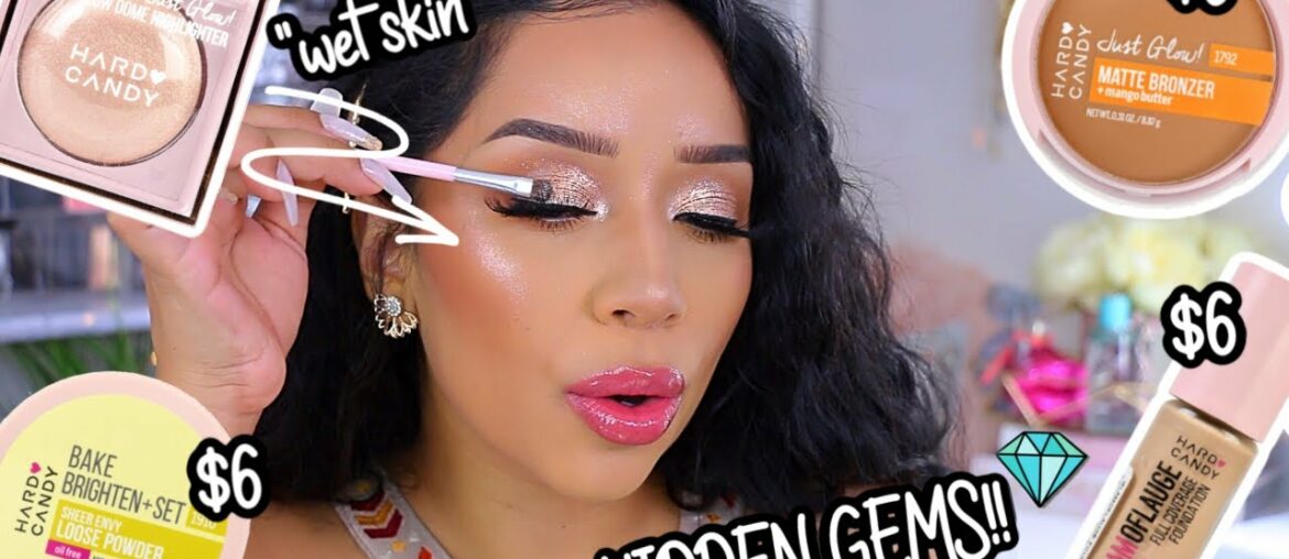 I TESTED ALMOST A FULL FACE OF HARD CANDY MAKEUP | DRUGSTORE MAKEUP +  SOFT GLAM MAKEUP TUTORIAL!