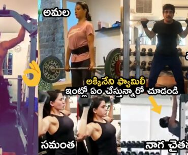 Akkineni Family Gym Workout|Samantha Akkineni|Naga Chaitanya|Nagarjuna|Akhil Akkineni|Amala Akkineni