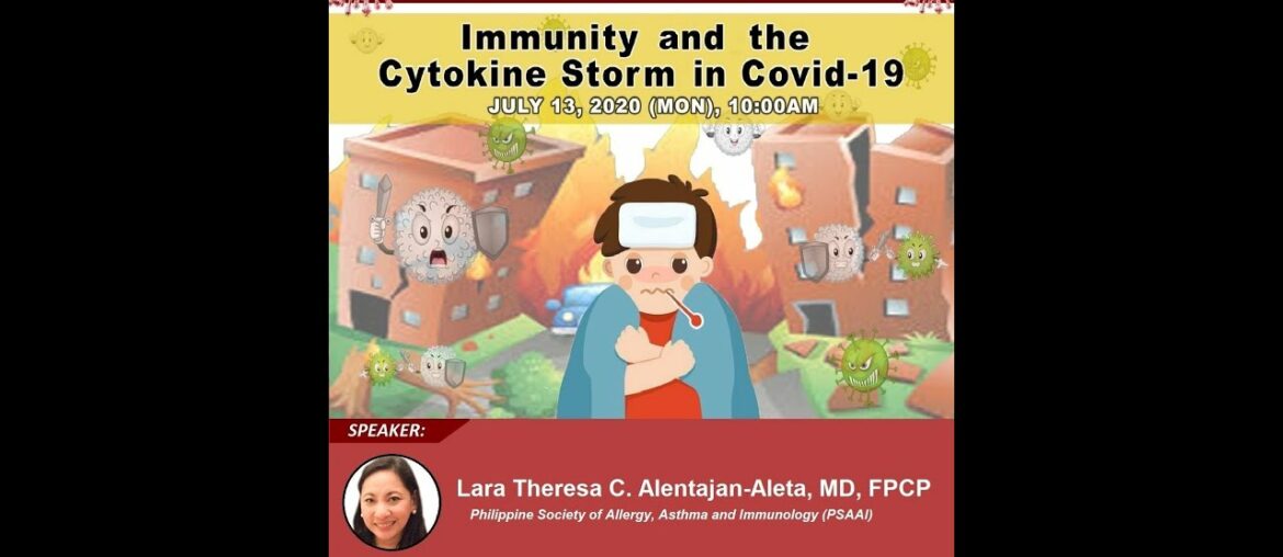 Webinar: Immunity and The Cytokine Storm in COVID 19 - July 13, 2020