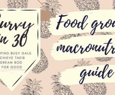 Curvy in Thirty Food Group/Macronutrient Info Guide