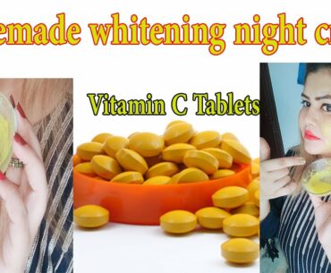 Homemade whitening night cream|hindi|urdu|beautytipsbyharam