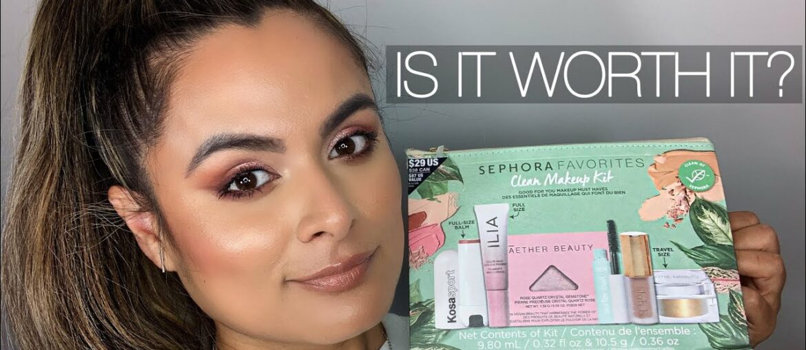 Is It Worth It? Sephora Favorites CLEAN MAKEUP Kit | Nadia Vega