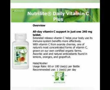 Boost your immune system with nutrilite vitamin C, Tulsi and Triple Guard Echinacea..