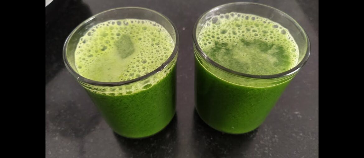 Healthy And Immunity Booster Spinach Juice Recipe  At Home