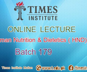 Human Nutrition & Dietetics 179 (Vitamins and Minerals in Nutrition Lecture 8)