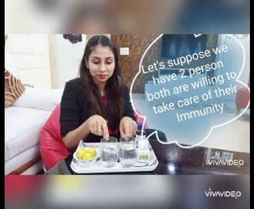 Vitamin c to increase immunity.