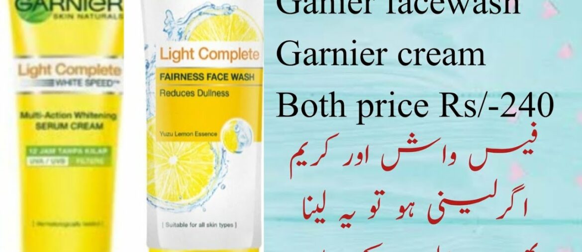 Garnier face wash and cream for spotless and skin whitening|| honest review
