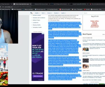 LACK OF SLEEP SUPPRESSES THE IMMUNE SYSTEM & SELF-CARE SURVIVING COVID19