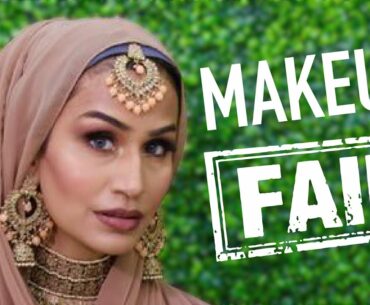 FULL FACE DRUGSTORE WEDDING GUEST MAKEUP: Super Fail but... | Wedding Series | MODEST STREET