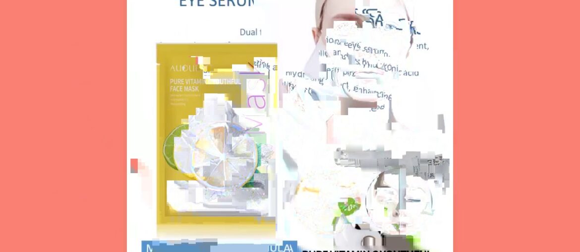 AuQuest Facial Whitening Mask Treatment Vitamin & Peitide Anti-aging E