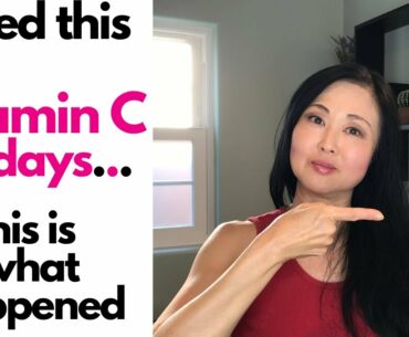 Vitamin C Serum for Face before and after