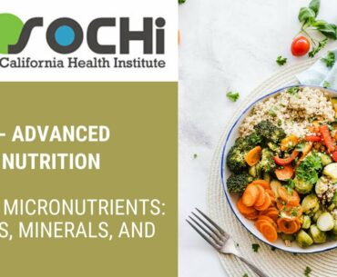 PFT 107 (Advanced Fitness Nutrition) Day 04 - Micronutrients: Vitamins, Minerals, and Water