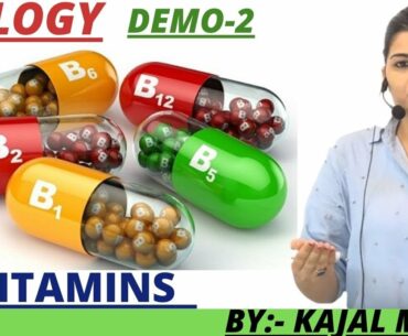 BIOLOGY | VITAMIN PART -2 | DEMO -2 BY:- KAJAL MA'AM  | TIMES COACHING