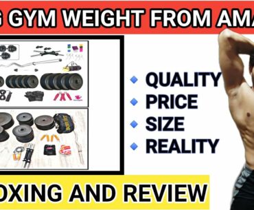 60 kg Gym Set For Home from Amazon |  Unboxing and Review | By MKFITNESS