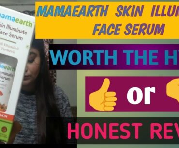 Mamaearth skin illuminate face serum with vitamin C & Turmeric review and demo|#Onebottlechallenge|