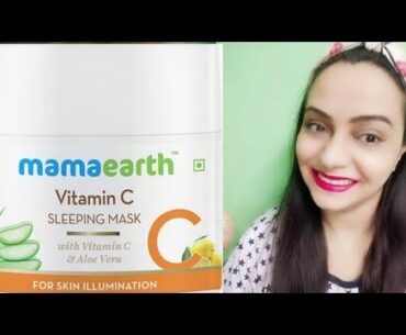 *Non Sponsored * Mamaearth Vitamin C Sleeping Mask For Skin illumination Review I Best Seller