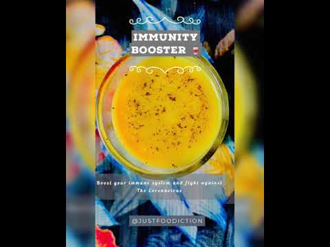 IMMUNITY BOOSTER | HOME REMEDY | HEALTHY DRINK - justfoodiction We can fight against CORONAVIRUS