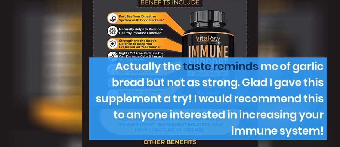 VitaRaw Immune Support Vitamins - Zinc, Elderberry, Vitamin C, Echinacea, Olive Leaf, Goldensea...