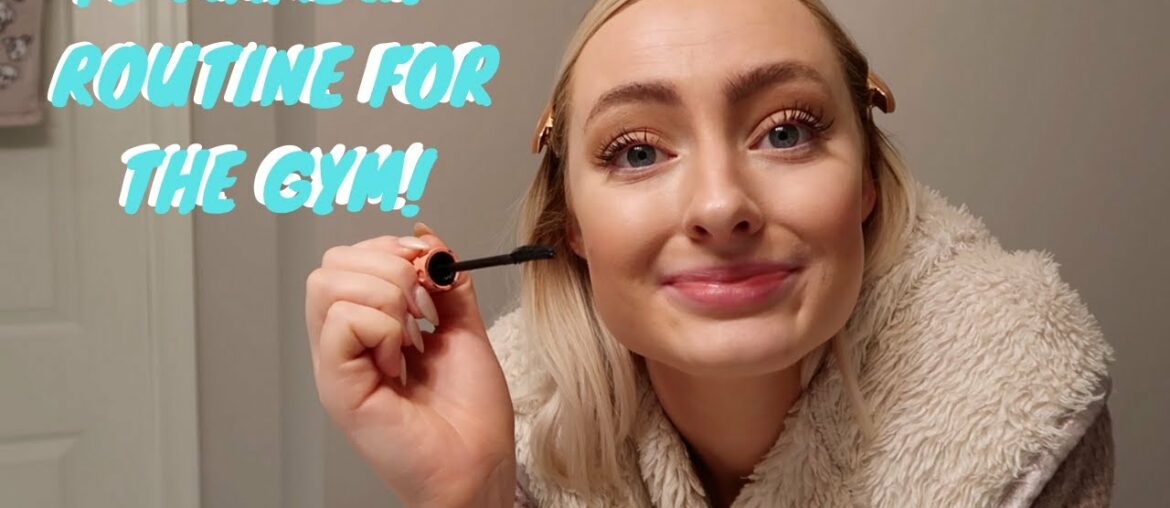 GET READY WITH ME // 10 Minute Easy Makeup & Skincare Routine that stays ON at the gym!