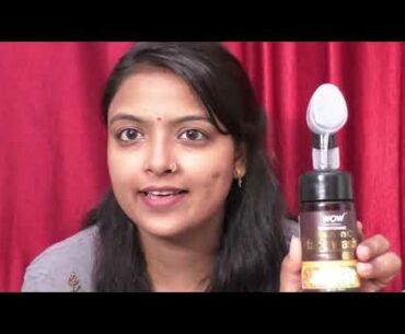Wow Skin Science Brightening Vitamin C Foaming Face Wash Review For All Sckin Types with Brush !! Ga