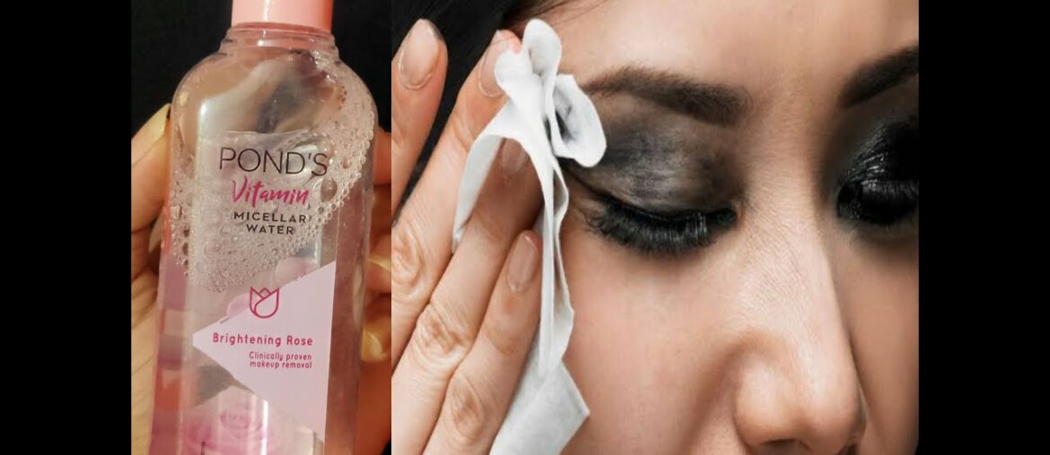 Ponds vitamin micellar water makeup remover review in Hindi ye MakeUp Remover se MakeUp kaise Remove