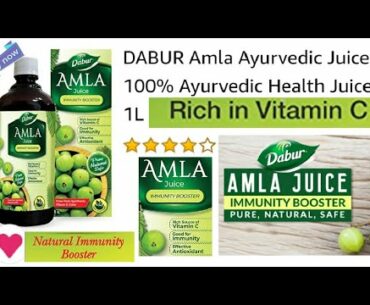 DABUR Amla Ayurvedic Juice: 100% Ayurvedic Health Juice - 1L  Immunity Booster Rich in Vitamin C