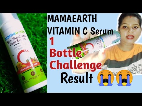 Mamaearth vitamin c Serum|Honest Review 1 bottle Challenge see the result