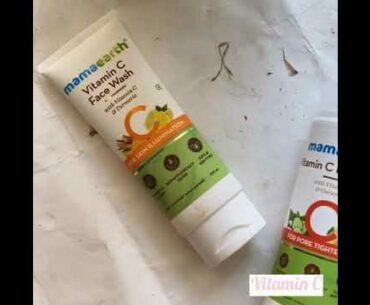 Night skincare routine !! Vitamin C-Mama earth