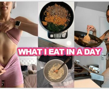 full day of eating + how i track my macros
