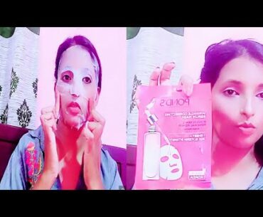 ponds skin brightening serum mask with vitamin E & niacinamide anti aging by Neha's beauty hacks