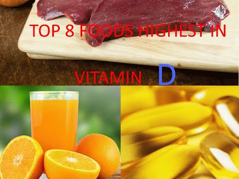 TOP 8 FOODS HIGHEST IN VITAMIN D