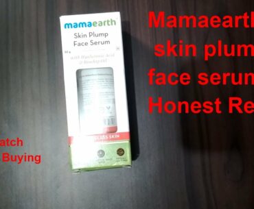 Mamaearth Skin Plump face Serum Review || Alish Beauty