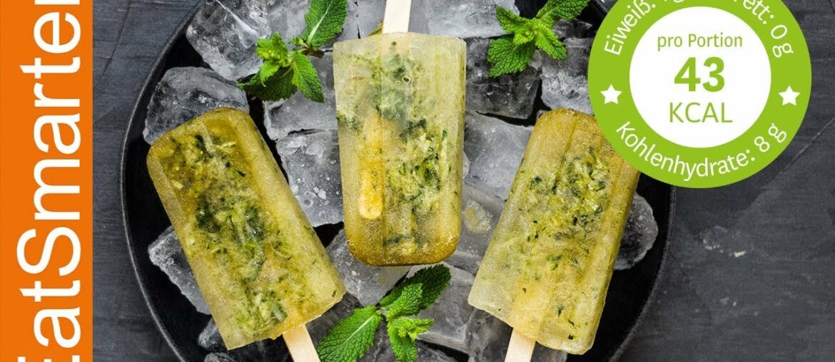 Zucchini-Minz-Eis am Stiel | REZEPT