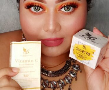 The body avenue vitamin c facial serum and eye cream review