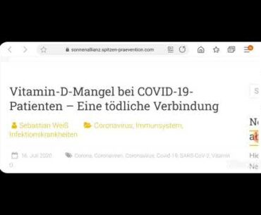 Vitamin D Mangel bei Covid19