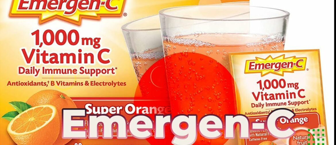 Emergen-C Vitamin C 1000mg Powder (60 Count, Super Orange Flavor, 2 Month Supply), With Antioxi...