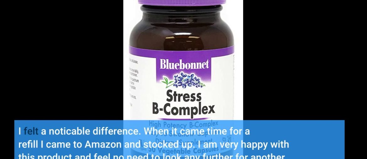 [See Reviews] Bluebonnet Nutrition Stress B Complex Vegetable Capsules, Vitamin B6, B12, Biotin...