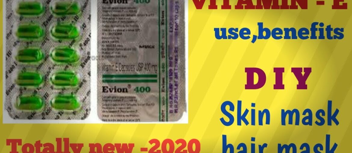 How to use vitamin E capsuls for hair, skin & face|| totally new 2020||health & fitness with divee