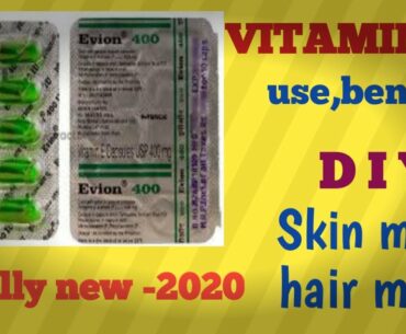 How to use vitamin E capsuls for hair, skin & face|| totally new 2020||health & fitness with divee