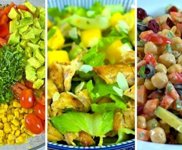 3 healthy & delicious salad recipes | Highly nutritional salads for lunch