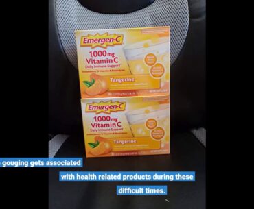 Emergen-C 1,000 mg Vitamin C Dietary Supplement Drink Mix, Super Orange/Raspberry/Tagerine, 90...