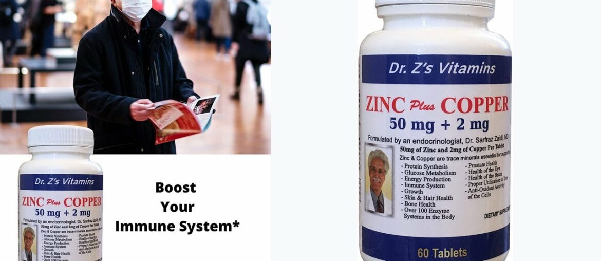 Dr. Z's Vitamins: Zinc Plus Copper - 50 MG of Zinc and 2 MG of Copper - Supports: Ener...