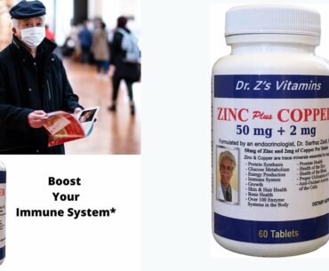 Dr. Z's Vitamins: Zinc Plus Copper - 50 MG of Zinc and 2 MG of Copper - Supports: Ener...