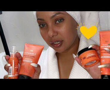 Trying Asda’s brightening vitamin C skin care products