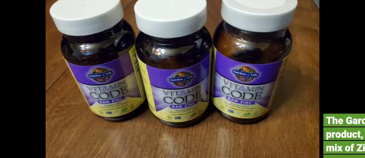 [review] Garden of Life Vitamin Code Raw Zinc, 30mg Whole Food Zinc Supplement + Vitamin C, Tra...