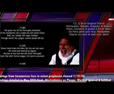 Nostradamus in News - Coronavirus Cure and immune responses